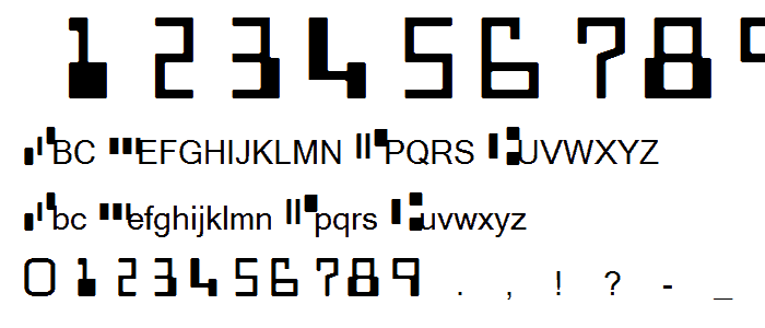 MICR Plain font